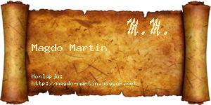 Magdo Martin névjegykártya